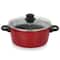 Gibson Home® Armada 7-Piece Red Nonstick Carbon Steel Cookware Set